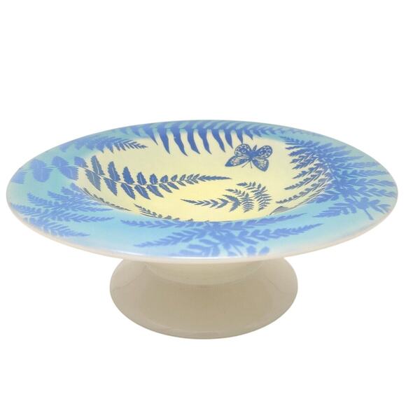 Moorland Chelsea Works Burslem Studio Pottery Stand Bowl Trinket Pin Dish Trial
